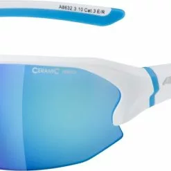 Alpina Sportbrille LYRON HR White Matt-cyan