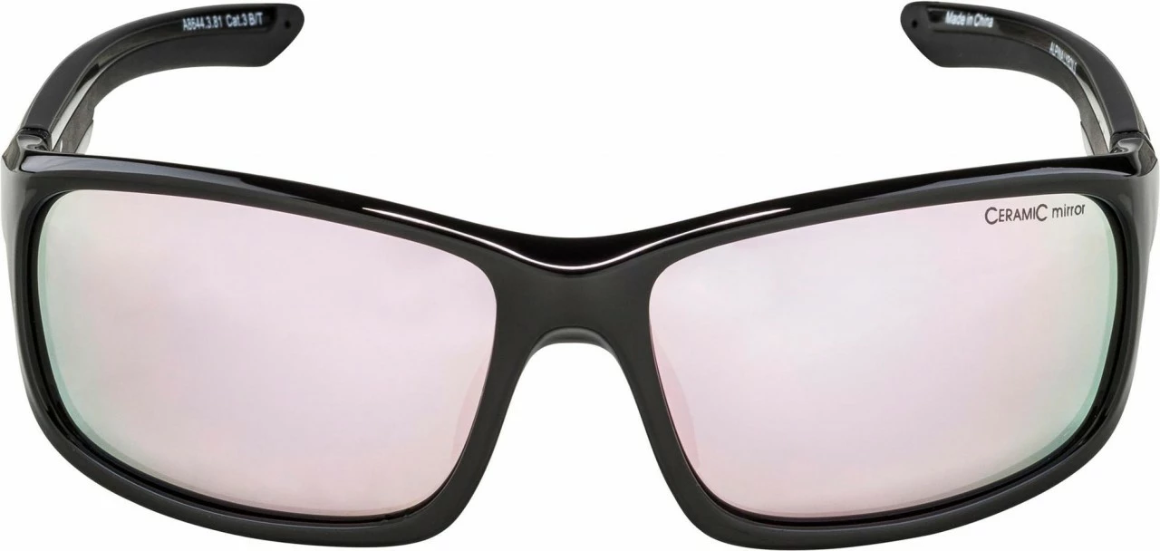 Alpina Sportbrille LYRON S Black / Ceramic Mirror Rose-gold – Bild 2