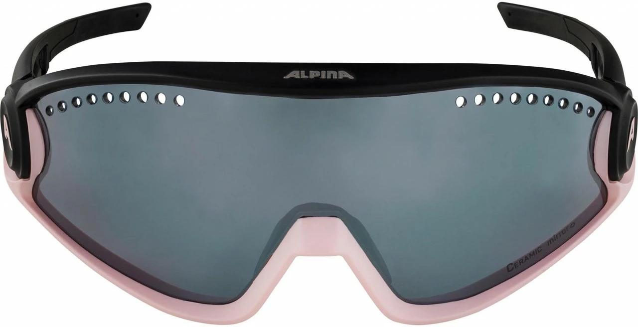 Alpina Sportbrille 5W1NG Black Rose / Ceramic Mirror+ Black – Bild 2