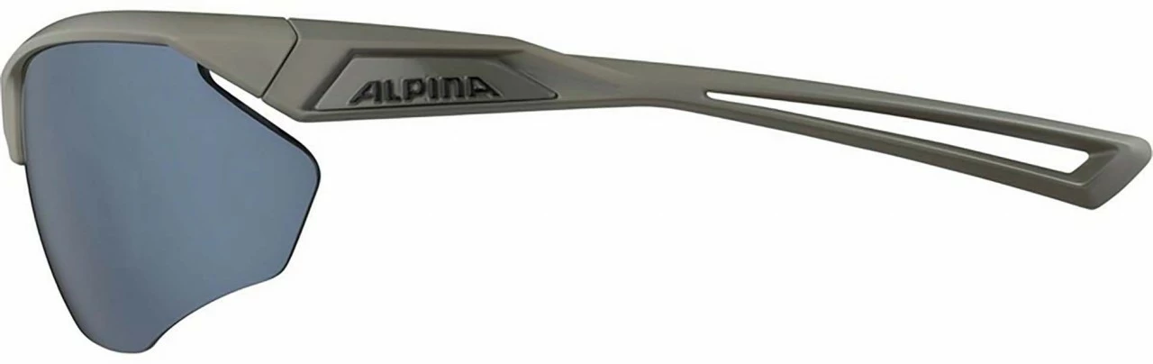 Alpina Sportbrille NYLOS HR Moon-grey Matt / Mirror Black – Bild 3