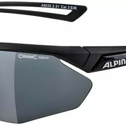 Alpina Sportbrille NYLOS HR Black Matt / Ceramic Mirror Black