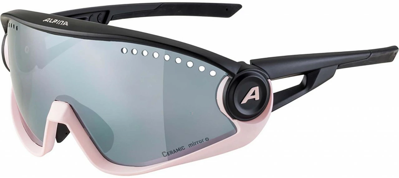 Alpina Sportbrille 5W1NG Black Rose / Ceramic Mirror+ Black
