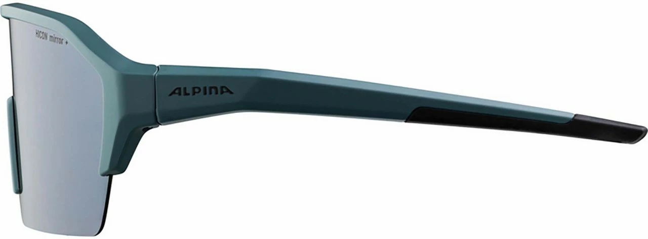 Alpina Sportbrille RAM HR Q-LITE Dirt-blue Matt / Mirror Silver – Bild 3