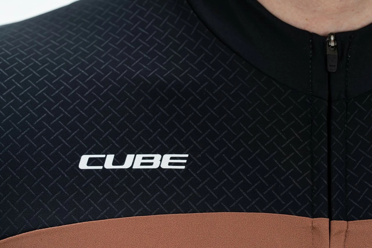 CUBE BLACKLINE Trikot Kurzarm Black`n`brown – Bild 3