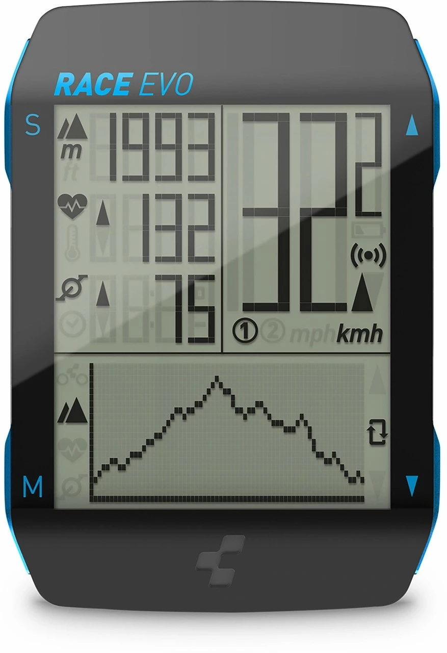 CUBE Fahrradcomputer RACE EVO / Black´n´blue Metallic /