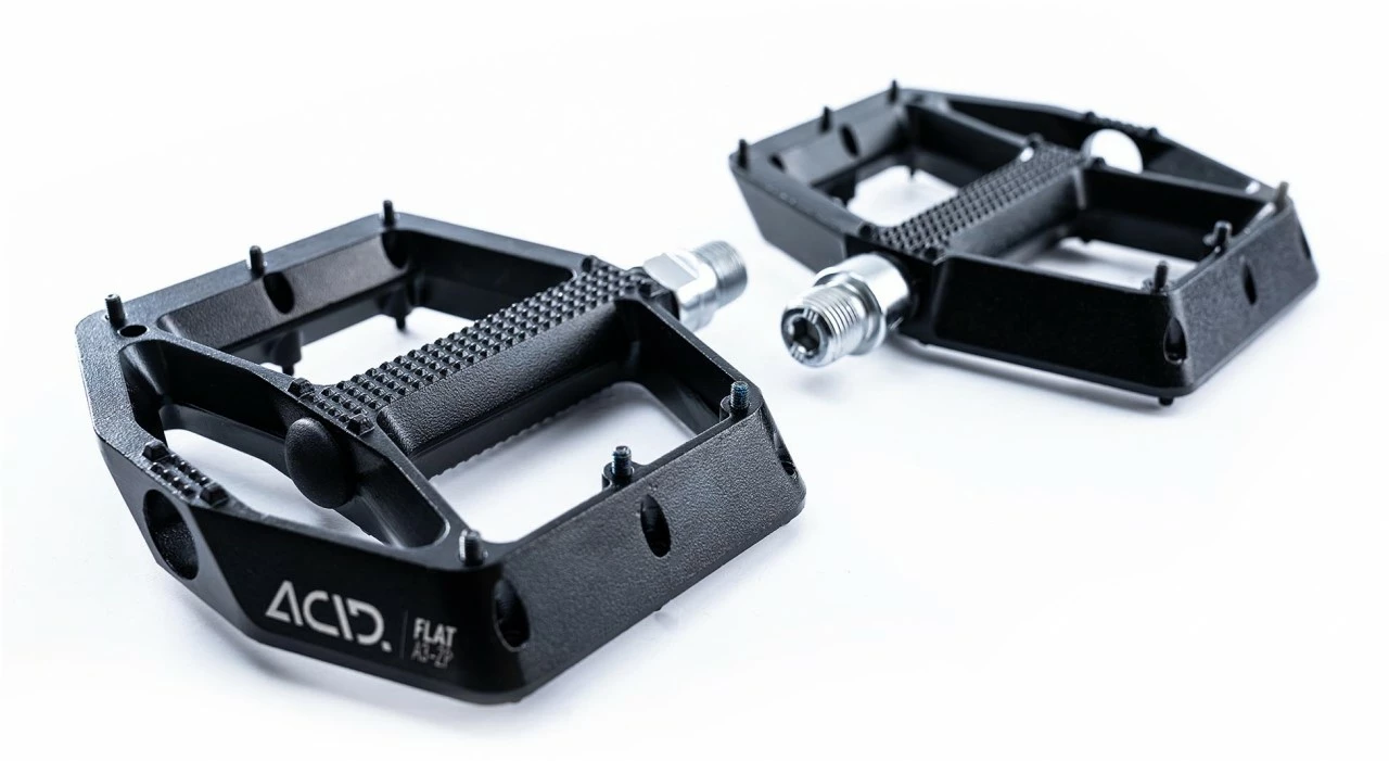 ACID Pedale FLAT A3-ZP Black – Bild 2