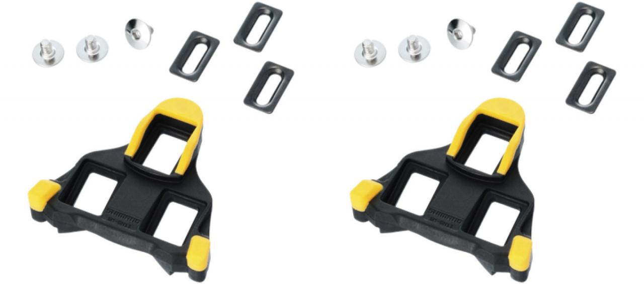 SHIMANO SM-SH11 SCHUHPLATTEN PAAR SPD-SL GELB – Bild 2