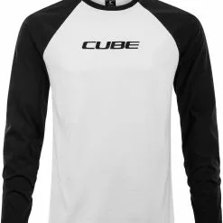 CUBE Organic Longsleeve Schwarz / WeiĂź