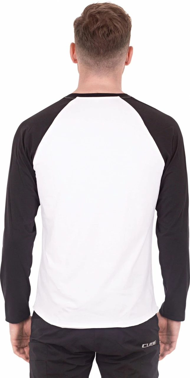 CUBE Organic Longsleeve Schwarz / Weiß – Bild 2