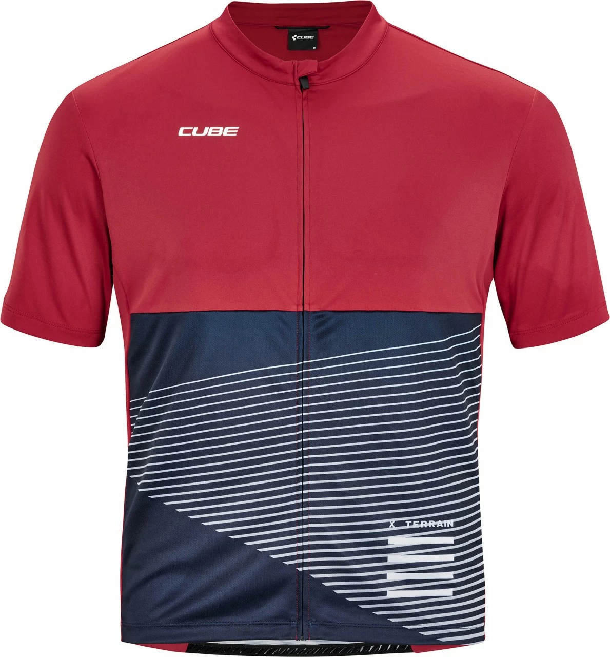 CUBE ATX Trikot Full Zip Kurzarm Red – Bild 5