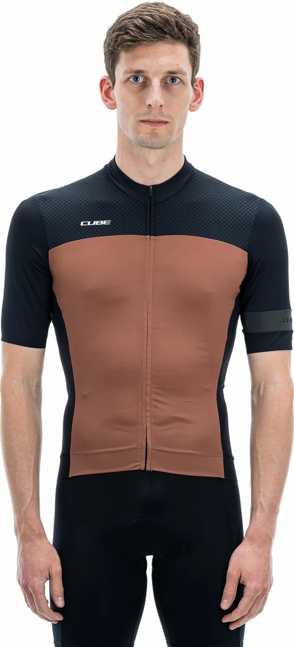 CUBE BLACKLINE Trikot Kurzarm Black`n`brown – Bild 7