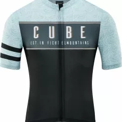 CUBE BLACKLINE Trikot CMPT Kurzarm Grey´n´blue