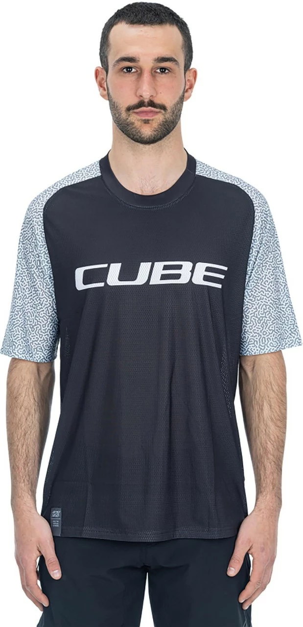 CUBE VERTEX Rundhalstrikot Kurzarm Black – Bild 2