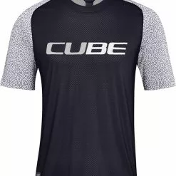 CUBE VERTEX Rundhalstrikot Kurzarm Black