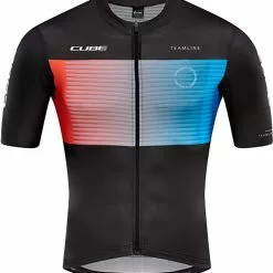 CUBE TEAMLINE Trikot Kurzarm Black´n´blue´n´red