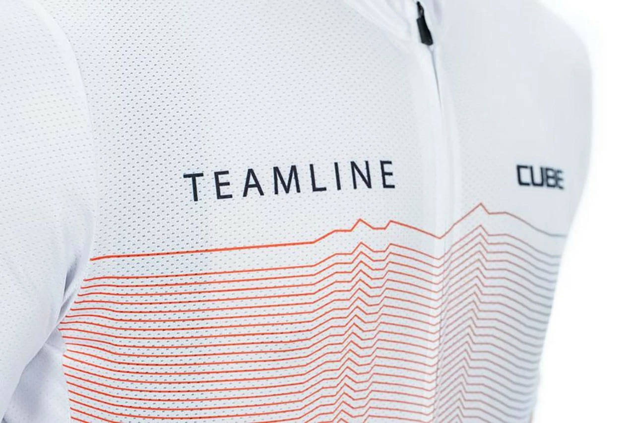 CUBE TEAMLINE Trikot CMPT Kurzarm White – Bild 4