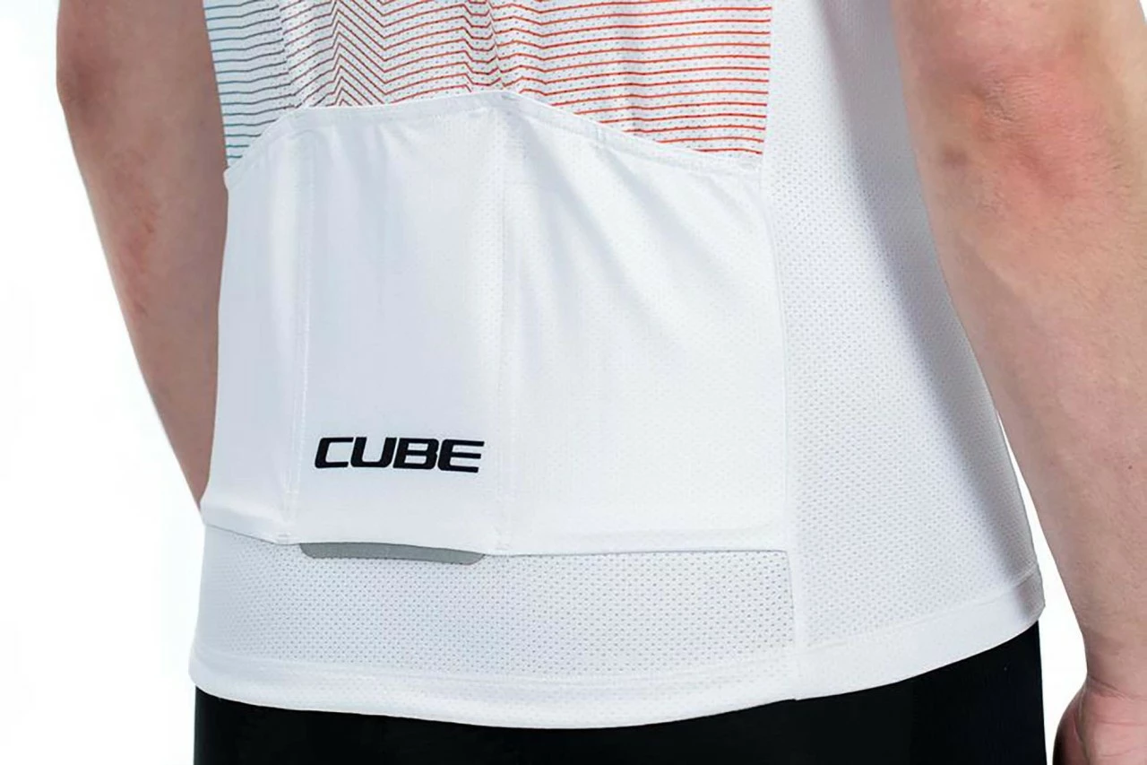 CUBE TEAMLINE Trikot CMPT Kurzarm White – Bild 5