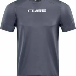 CUBE ATX Rundhalstrikot Kurzarm Dark Grey