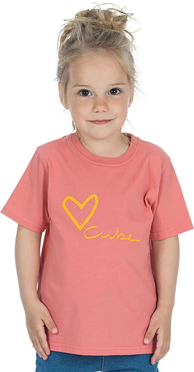 CUBE Organic T-Shirt ROOKIE Bicycle Love Coral