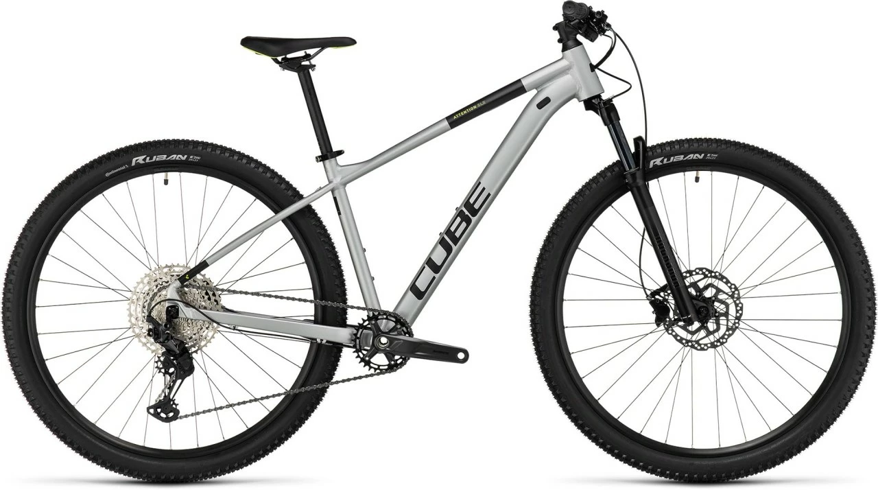 Cube Attention SLX Silvergrey´n´lime 2023