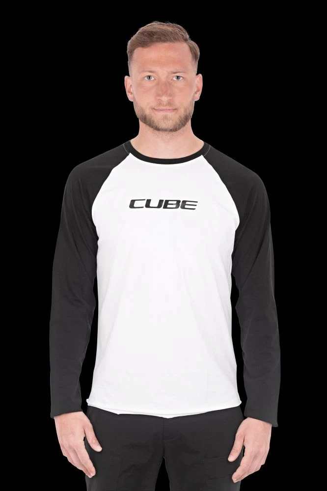 CUBE Organic Longsleeve Schwarz / Weiß – Bild 3